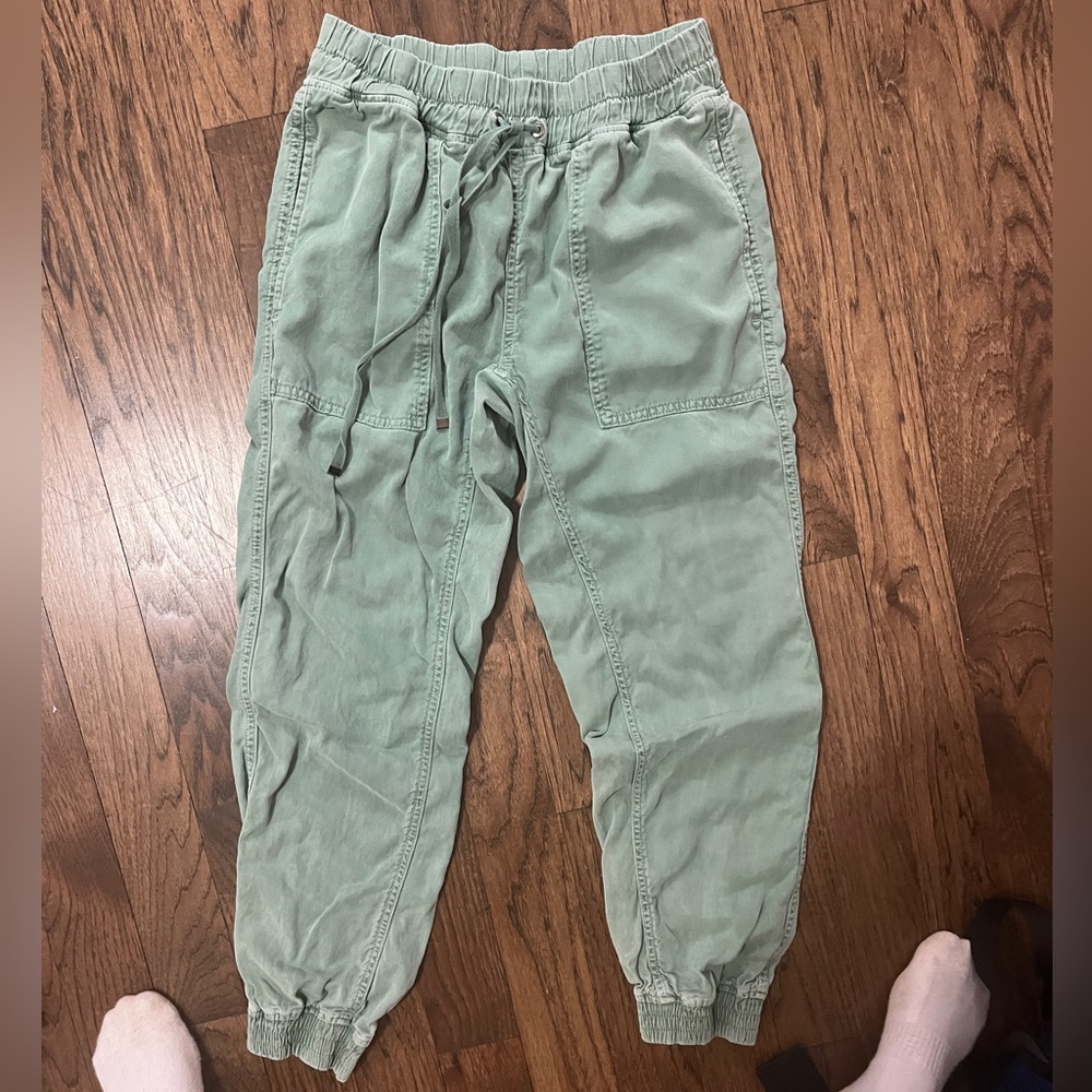 Zara green jogger pants. Size small.